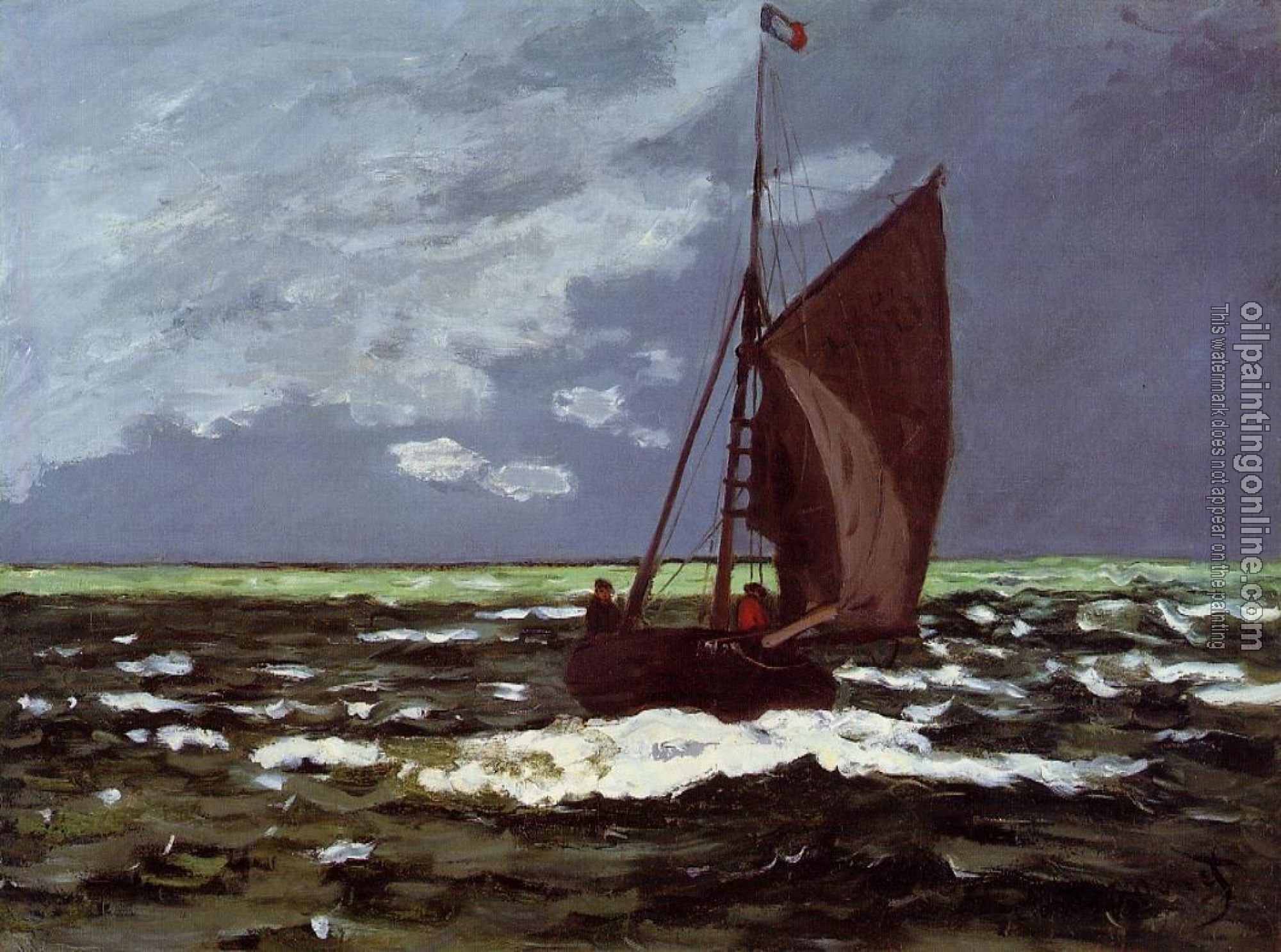 Monet, Claude Oscar - Stormy Seascape